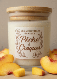 Bougie Pêche à Croquer 170gr